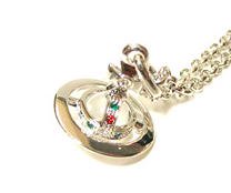 VivienneWestwood 165931 Tiny Orb Pendant Necklace Silver
