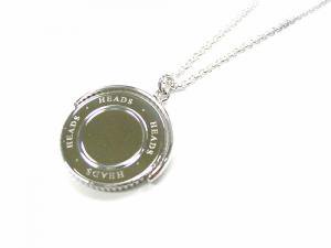 Tiffany Coin Edge Head Or Tail Pendant Necklace 18491982 Silver