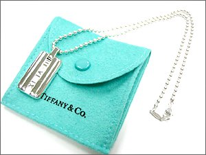 Tiffany Atlas Tag Pendant Necklace 18243857 Silver