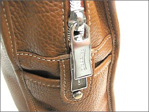 OROBIANCO Brief Case Bag RAFIA Brown Leather
