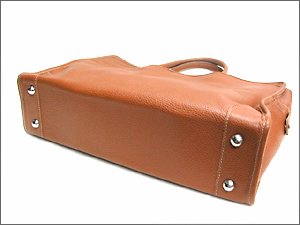 OROBIANCO Brief Case Bag RAFIA Brown Leather