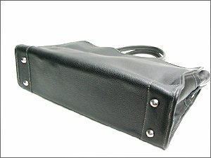 OROBIANCO Briefcase RAFIA Black Leather