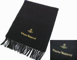 VivienneWestwood Wool Scarf Black Limited Edition