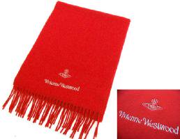 VivienneWestwood Wool Scarf Red