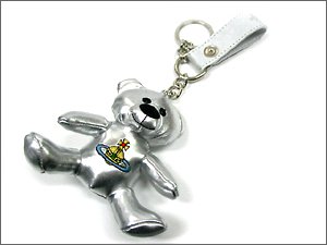 Vivien Westwood 3318V Teddy bear key holder silver