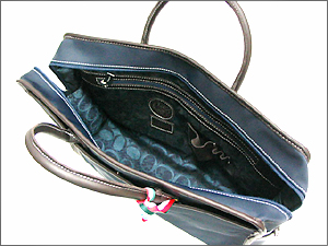 OROBIANCO Briefcase Bag 805 Navy RAFIA Nylon
